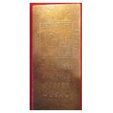 1 Kilo Bar .999 Fine Copper USA