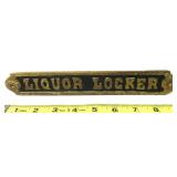 Liquor Locker Brass Plate