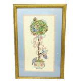 Framed Embrodered Picture 13.5'x21'