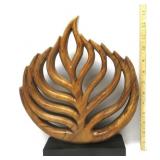 Decozen Handcrafted Wood Leaf Sculpture
