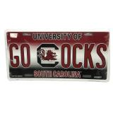 Go Cocks License Plate