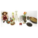 Vintage Items,Cornucopia Book Ends,Brass,Coasters