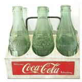 Vintage Alumiunum Coke Carrier W/Bottles