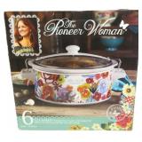 Pioneer Woman 6 Quart Portable Slow Cooker