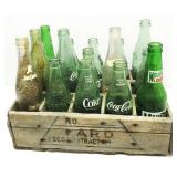 Vintage Bottle Crate W/Soda Bottles
