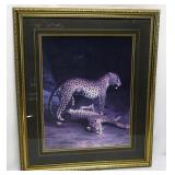 Repro Of The 1808 Oil Painting Two Leopards Lying