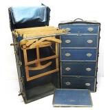 Antique Ins Co Worchester Mass Trunk 42'W