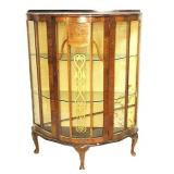 Antique Display Cabinet Miss Pane Of Glass