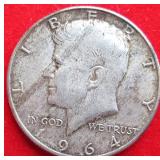 1964D Kennedy Silver Half