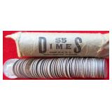 $5 Roll of Roosevelt Silver Dimes