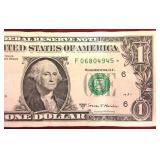 $1 2017A Star Note Ser# F06804945*