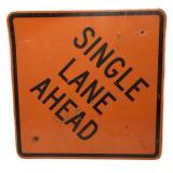 Single Lane Ahead 2Ftx2Ft