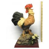 Composite Made Rooster Sculpture Base Damage