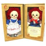 Raggedy Ann & Andy Dolls 12'T