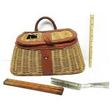 Old Fishing Basket Not Mint W/Tackle