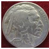 1937P Buffalo/Indian Head Nickel