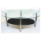 Glass Top Coffee Table 46'Wx28'D