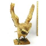 Hand Carved Sugar Wood Owl Sculpture