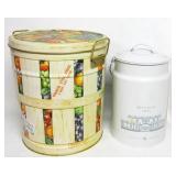 Beekman Milk Can W/Vintage Can