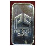 1 Gram .999 Fine Silver Bar: Pan Silver Company