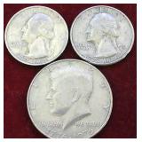 1976 Clad Bicentennial P & D Quarter & Half Dollar