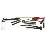 Vintage Tools,Nail Puller,Snips,Wrench,Chisel