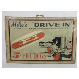 Mikes Drive In Metal Sign 15'x10'