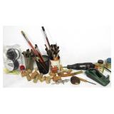 Paint Brushes,Corks,Dremel,Tape Dispenser,Etc