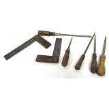 Vintage Tools,Files,Try Squares,Phillipes Driver