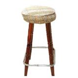 Vintage Cushioned Barstool 29'T