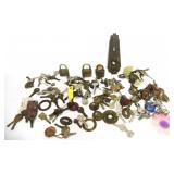 Assorted Vintage Keys And Locks