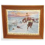 The Lost Trail Cowboy Print 21'x17'