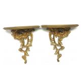 Vintage Syroco Wall Shelves