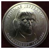 2007P Thomas Jefferson Dollar GEM/UNC: 1st Year