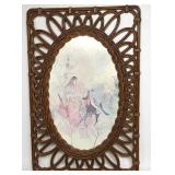 Vintage Plastic Framed Picture 19.5'x29'