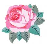 Vintage Rose Shaped Floor Mat  28'x28'
