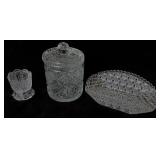 Mid Century Glass Ice Bucket