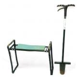 Garden Bench W/Bulb Hound