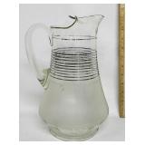 Mid Century Glass Pitcher