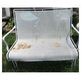 Mid Century Modern Patio Settee Swing
