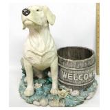 Resin Dog Planter