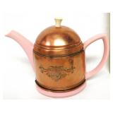 Foreman Family Hall China Copper,Ceramic Teapot