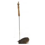 Cast Iron Bird Bath Yard Stake Decor Needs Repair