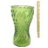 Vintage Green Glass Vase
