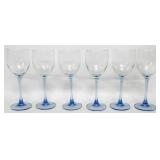 Blue Stemed Wine Glasses