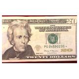 $20 2017A Star Note Ser#PG04590235*