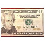 $20 2017 Star Note Ser#NL02413115*