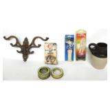 Vintage Items,Stoneware Pitcher,Coat Hanger