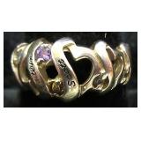 Size 5.5 Ring Marked Scott-Kaitlyn10K 4.1g w/6 Cut