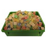 Lots Of Wood Kids Building Blocks